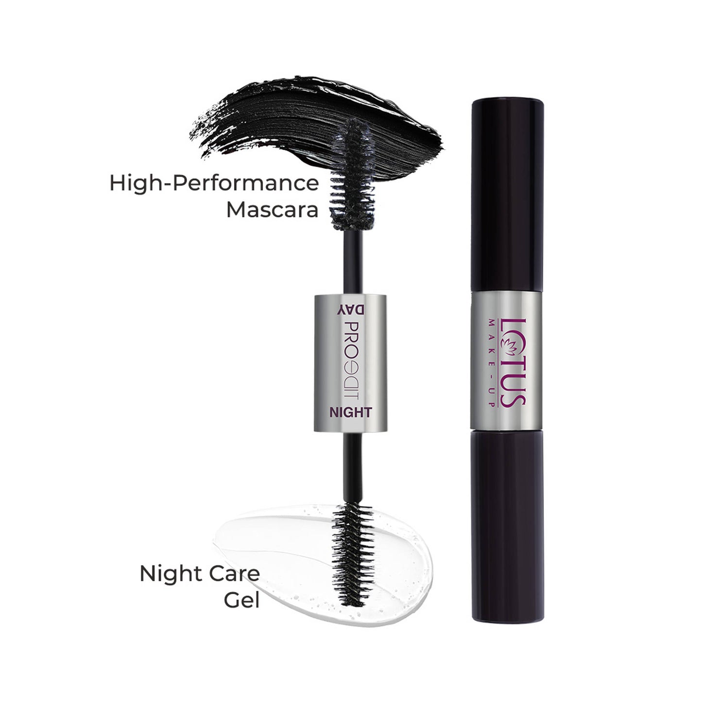 Lotus Make Up Proedit 2 In 1 Day & Night Voluminising Mascara & Lash Care