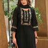 Dhiyona IE Women Floral Regular Thread Work Linen Kurta with Trousers & With Dupatta