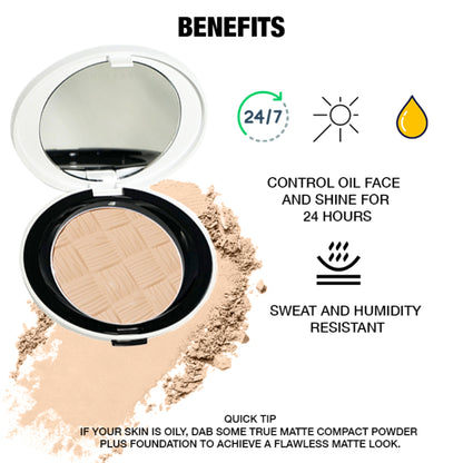 Shopaarel True Matte Comapct Powder - 2