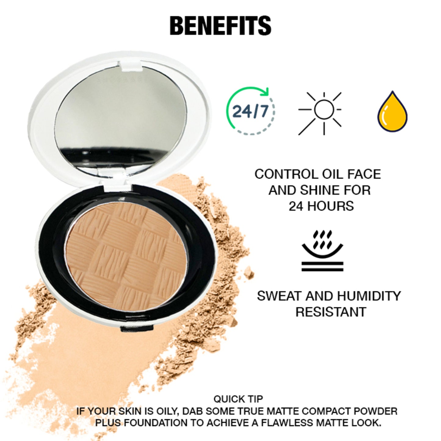 Shopaarel True Matte Comapct Powder - 5