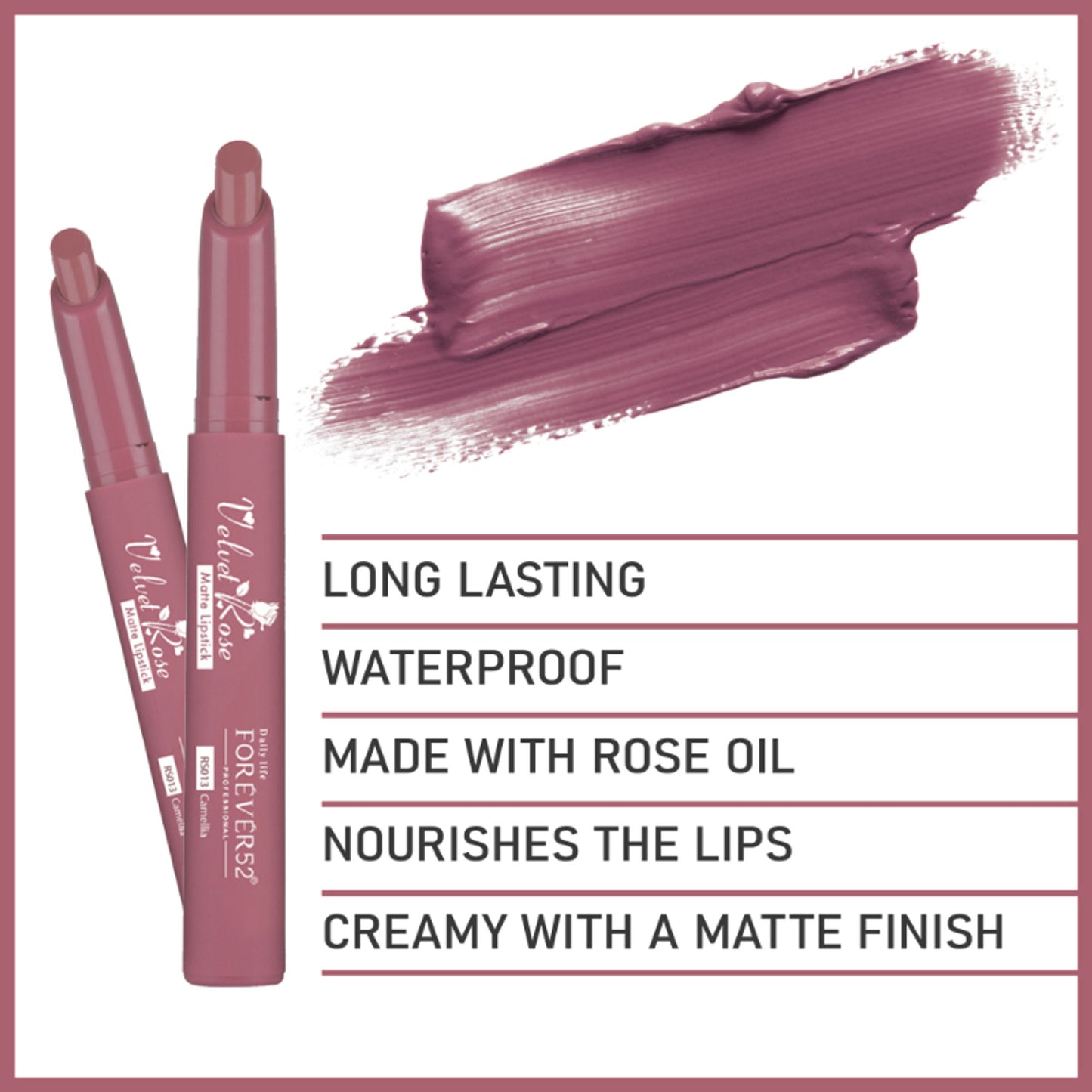 Daily Life Forever52 Velvet Rose Matte Lipstick - Camellia