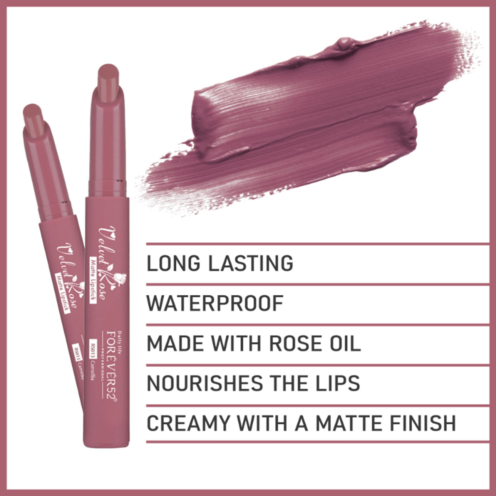 Daily Life Forever52 Velvet Rose Matte Lipstick - Camellia