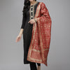 Dhiyona IE Women Black Yoke Design Regular Sequinned Kurta with Trousers & Dupatta