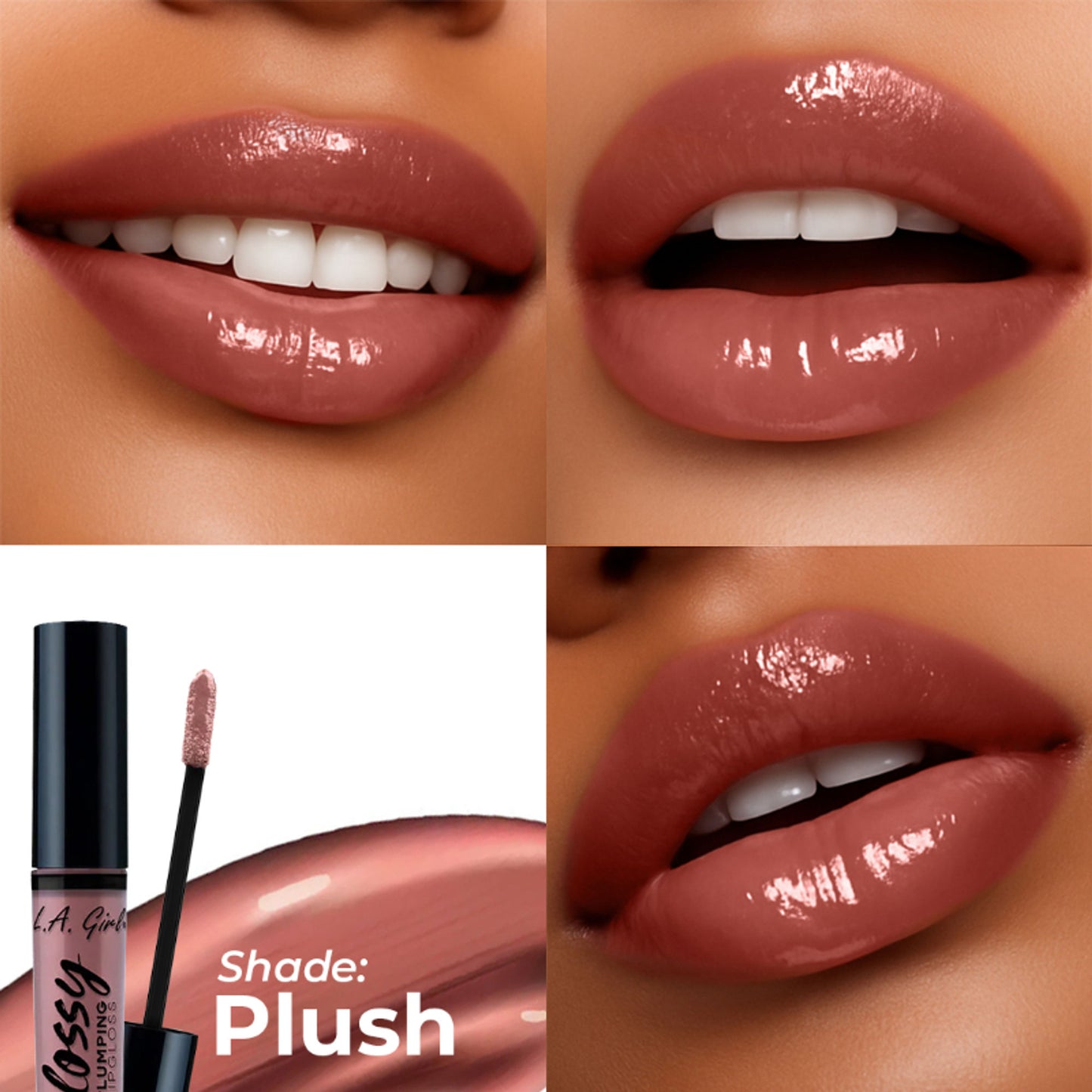 L.A. Girl Glossy Plumping Lip Gloss - Plush