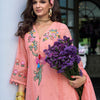 Dhiyona IE Women Floral Embroidered Regular Sequinned Pure Cotton Kurta with Trousers & With Dupatta