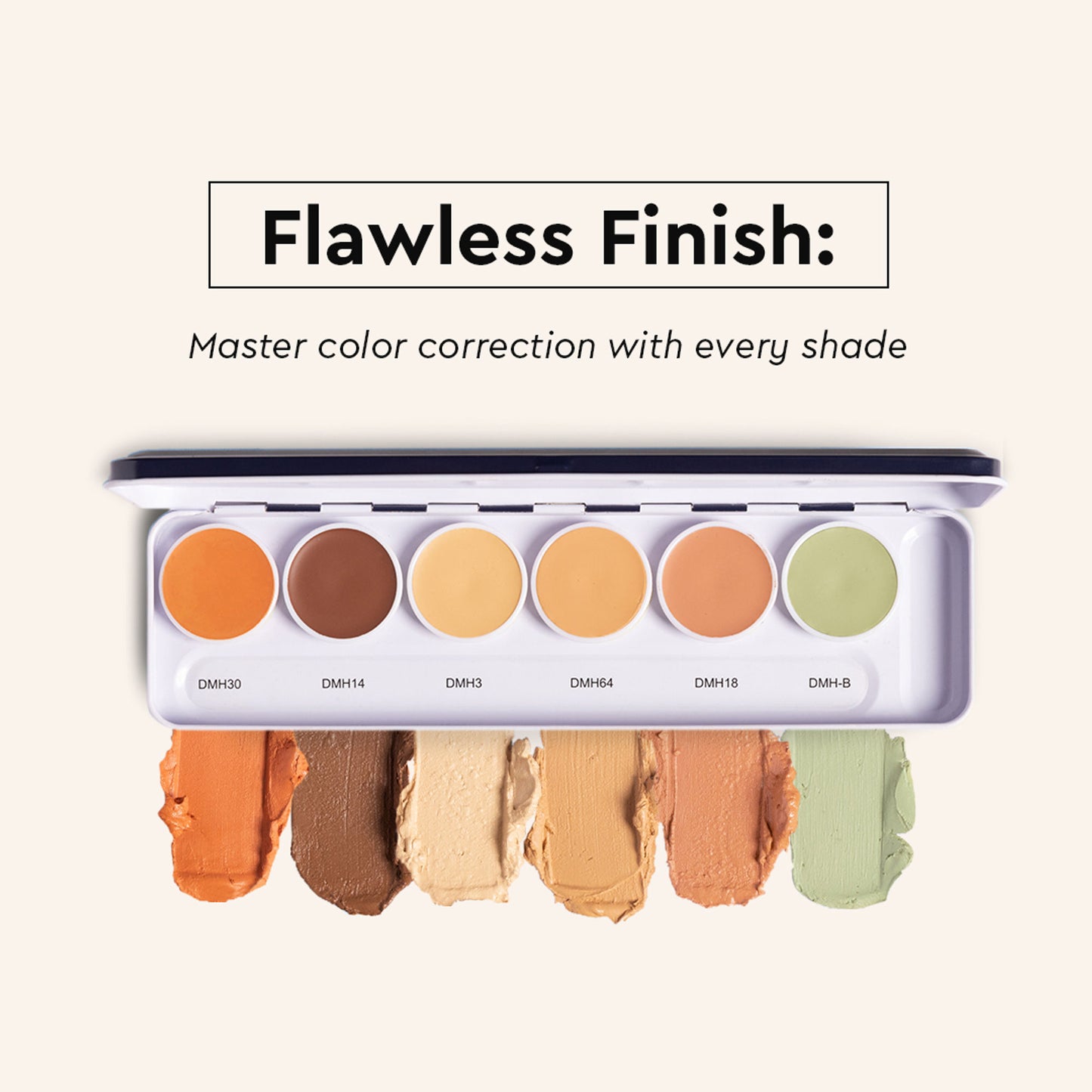 C2P Pro Ultra HD 6 in 1 Camouflage Concealer Corrector Palette Dermashield Must Have Makeup Palette