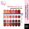 C2P Pro Studio Lip Spectrum 12 Color Cream Lipstick Palette - Brush