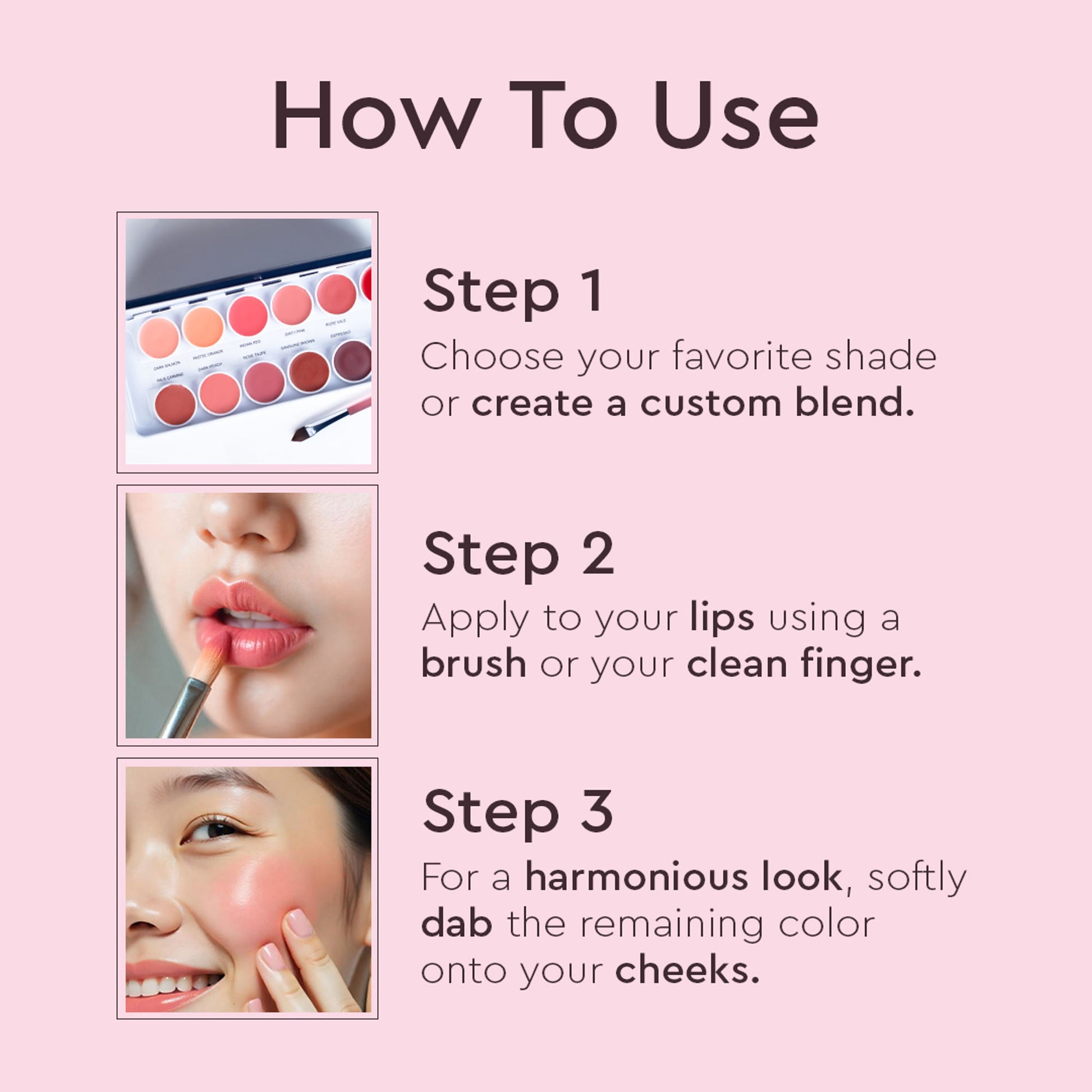 C2P Pro Studio Lip Spectrum 12 Color Cream Lipstick Palette - Brush