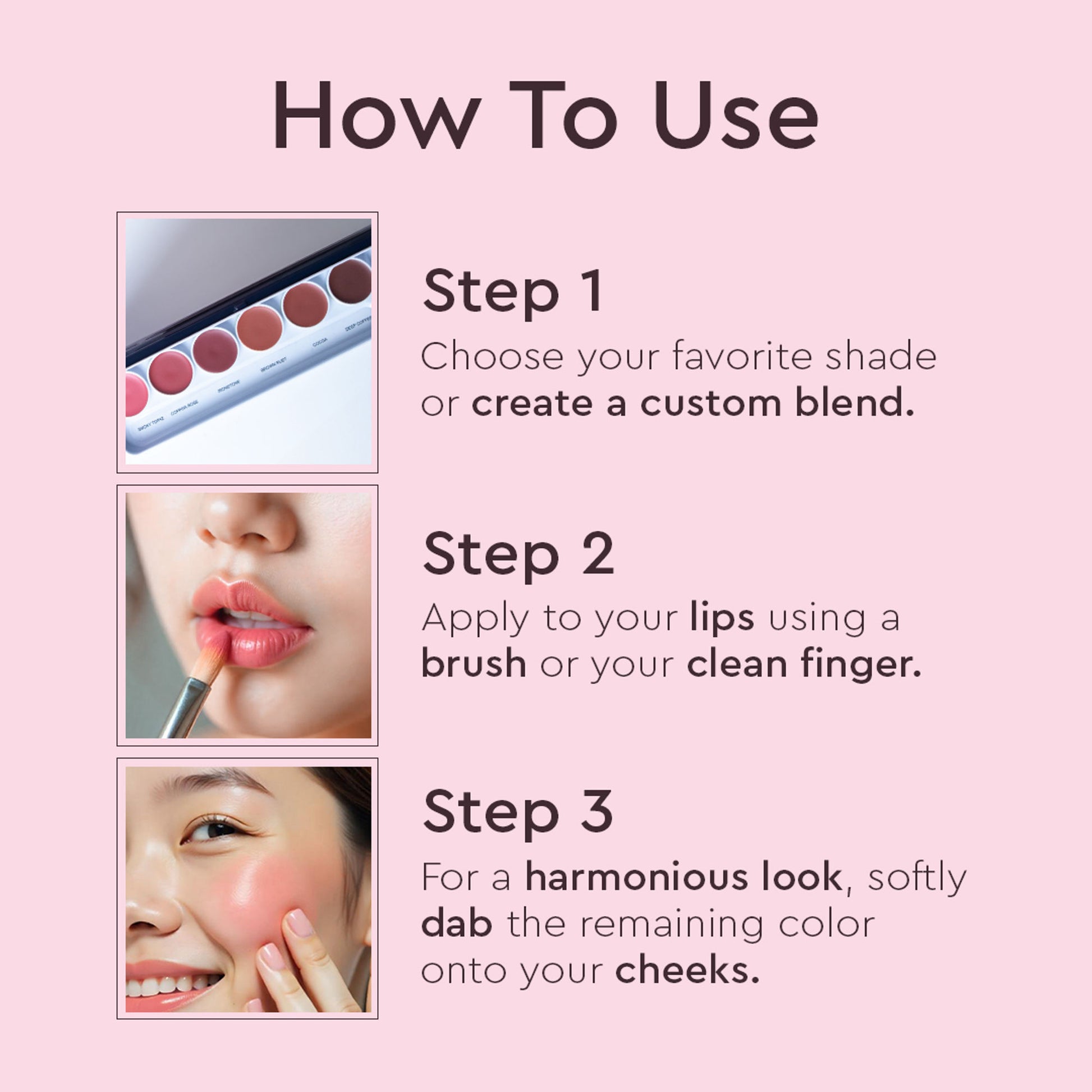 C2P Pro Studio Lip Spectrum 6 Color Cream Lipstick Palette - Neud Whisper