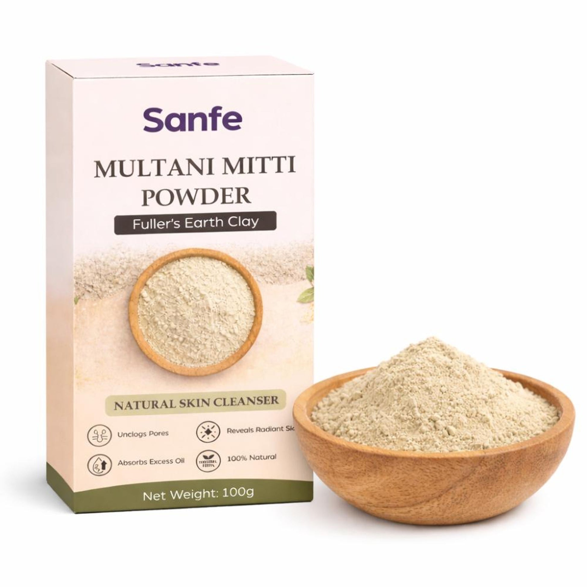 Sanfe Pureclay Multani Mitti Powder
