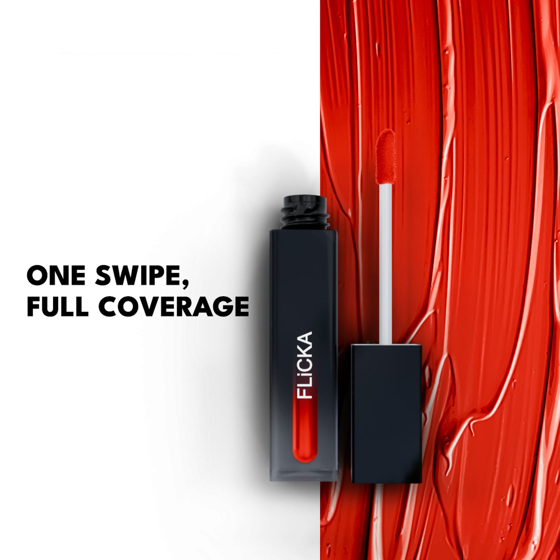 Flicka Set & Attack Liquid Lipstick Waterproof & Smudgeproof Long Lasting - 02 - Red Carpet