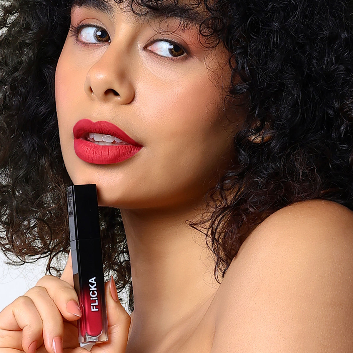 FLiCKA Flicka Set & Attack Liquid Lipstick in shade 09 Pro At Pout, waterproof and smudge-proof long-lasting lipstick shown in the image.