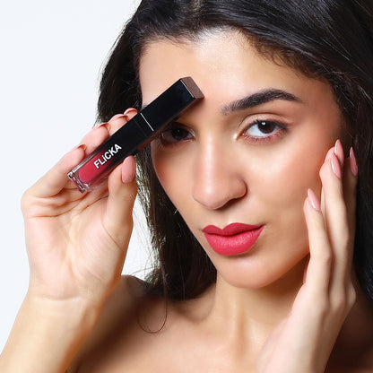 Flicka Set & Attack Liquid Lipstick Waterproof & Smudgeproof Long Lasting - 11- Darling Daughter