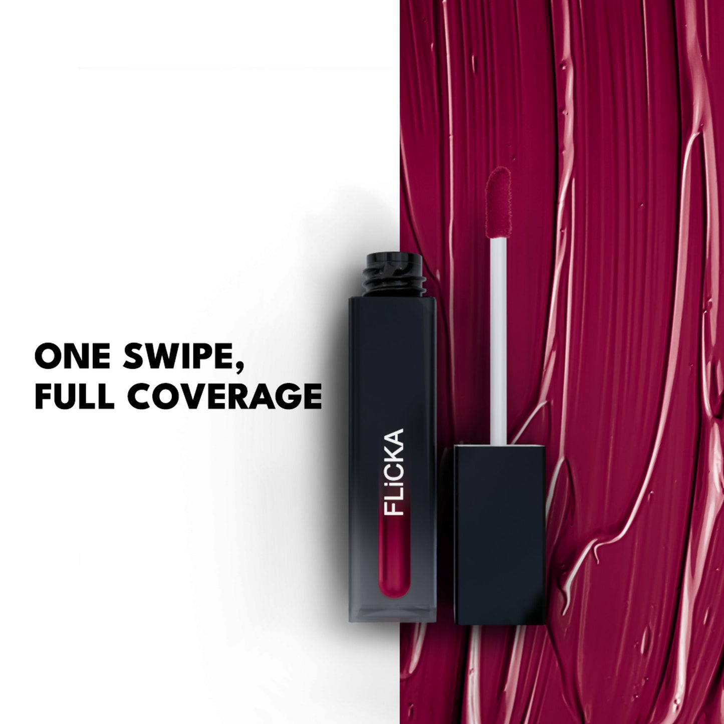 Flicka Set & Attack Liquid Lipstick Waterproof & Smudgeproof Long Lasting - 14- Dark Night