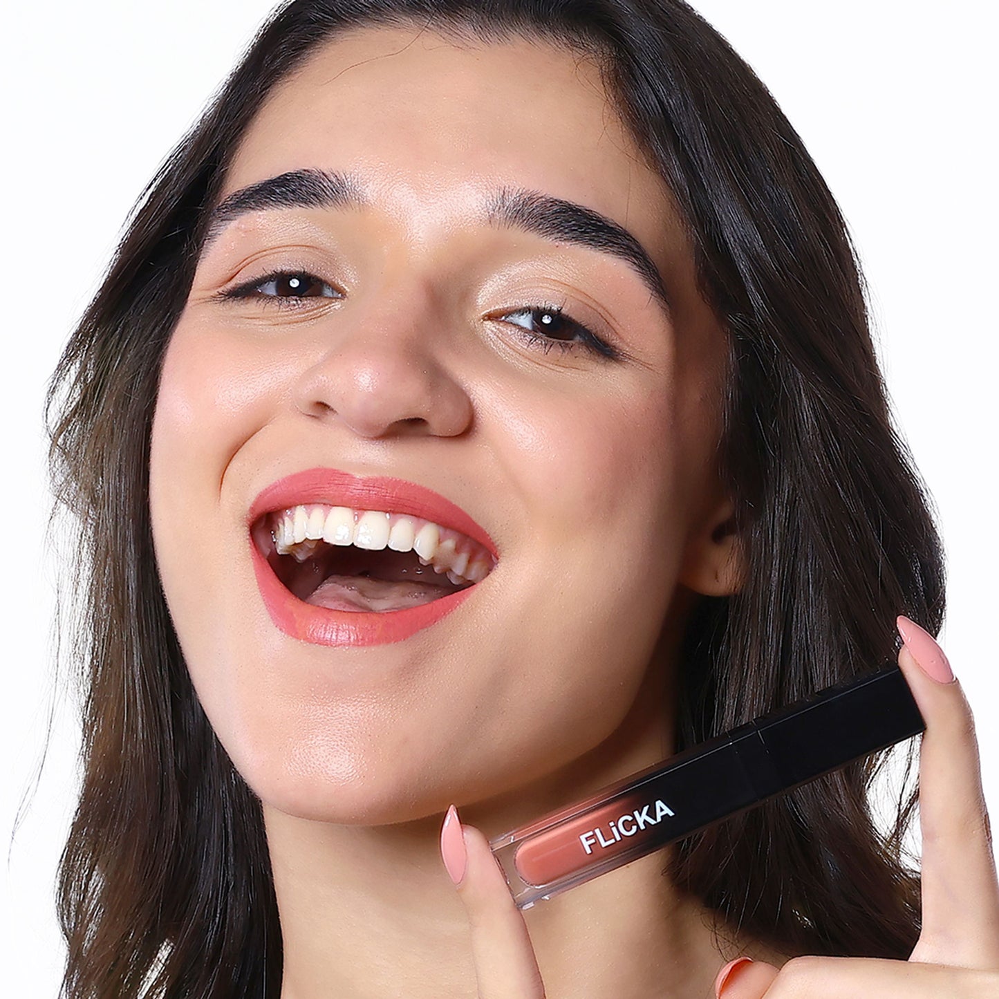 Flicka Set & Attack Liquid Lipstick Waterproof & Smudgeproof Long Lasting - 17 - Morning Glaze
