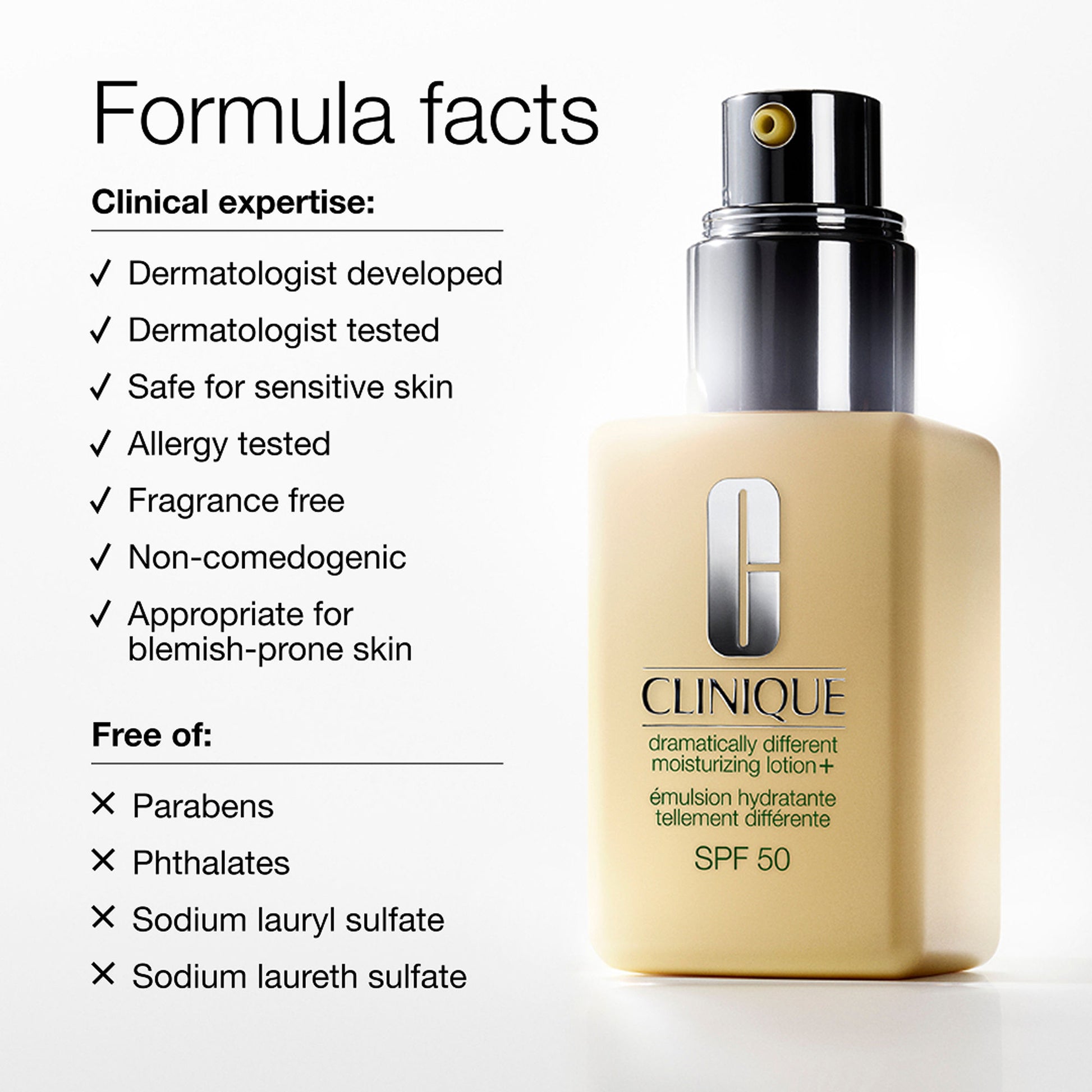 Clinique Dramatically Different Moisturizing Lotion SPF 50 - Moisturizer + Sunscreen