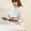 Indyancart IE Women White Kurta Sets