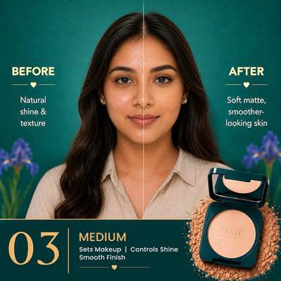Parul Garg Beauty PARIE Oil Control Compact Powder Matte Finish & SPF 10 PA++ - Medium