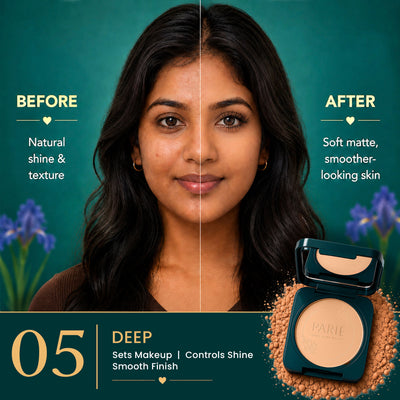 Parul Garg Beauty PARIE Oil Control Compact Powder Matte Finish & SPF 10 PA++ - Deep