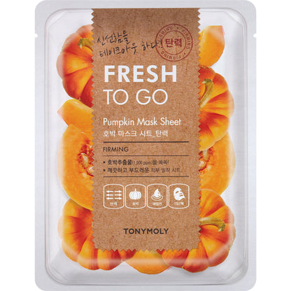 TONYMOLY Korean Fresh To Go Face Sheet Mask - Pumpkin