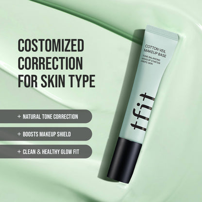 TFIT Cotton Veil Makeup Base Face Base - 01 Pure Green