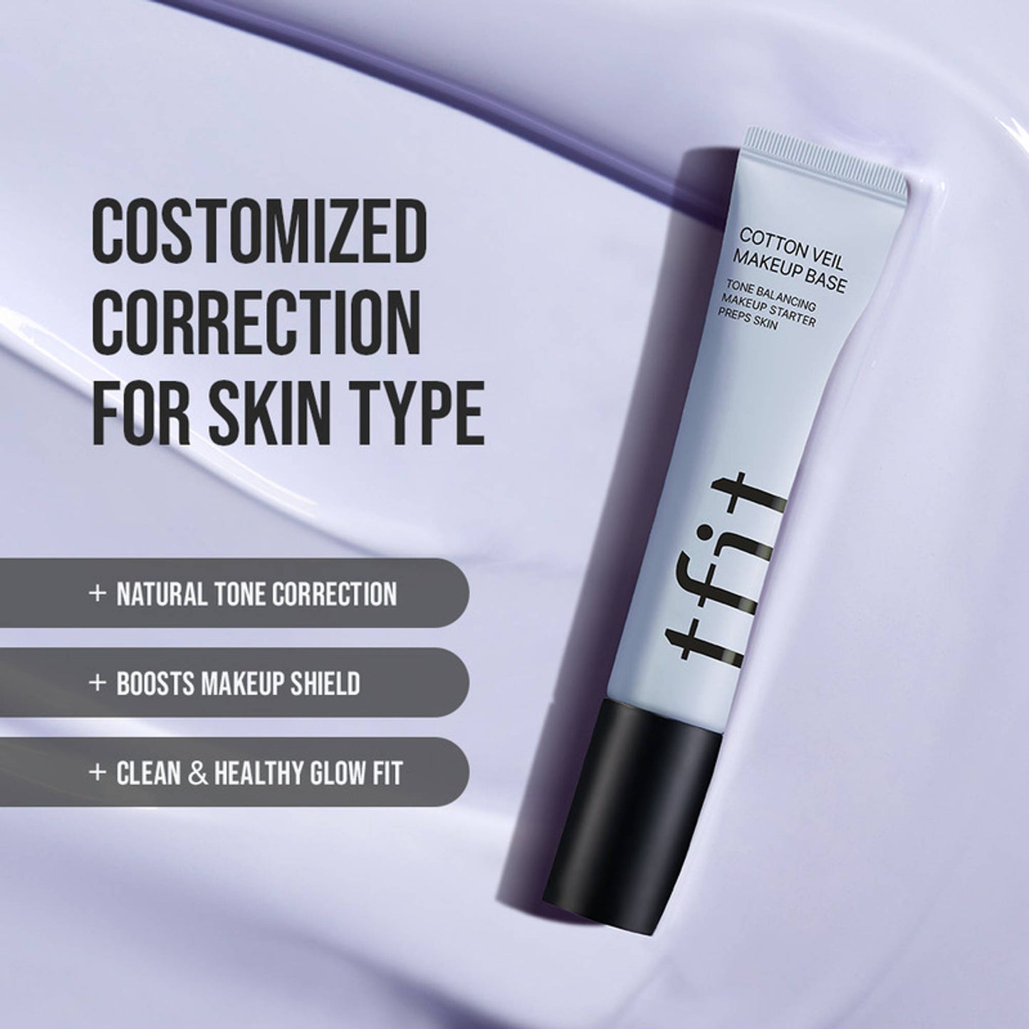 TFIT Cotton Veil Makeup Base Face Base - 02 Lively Purple