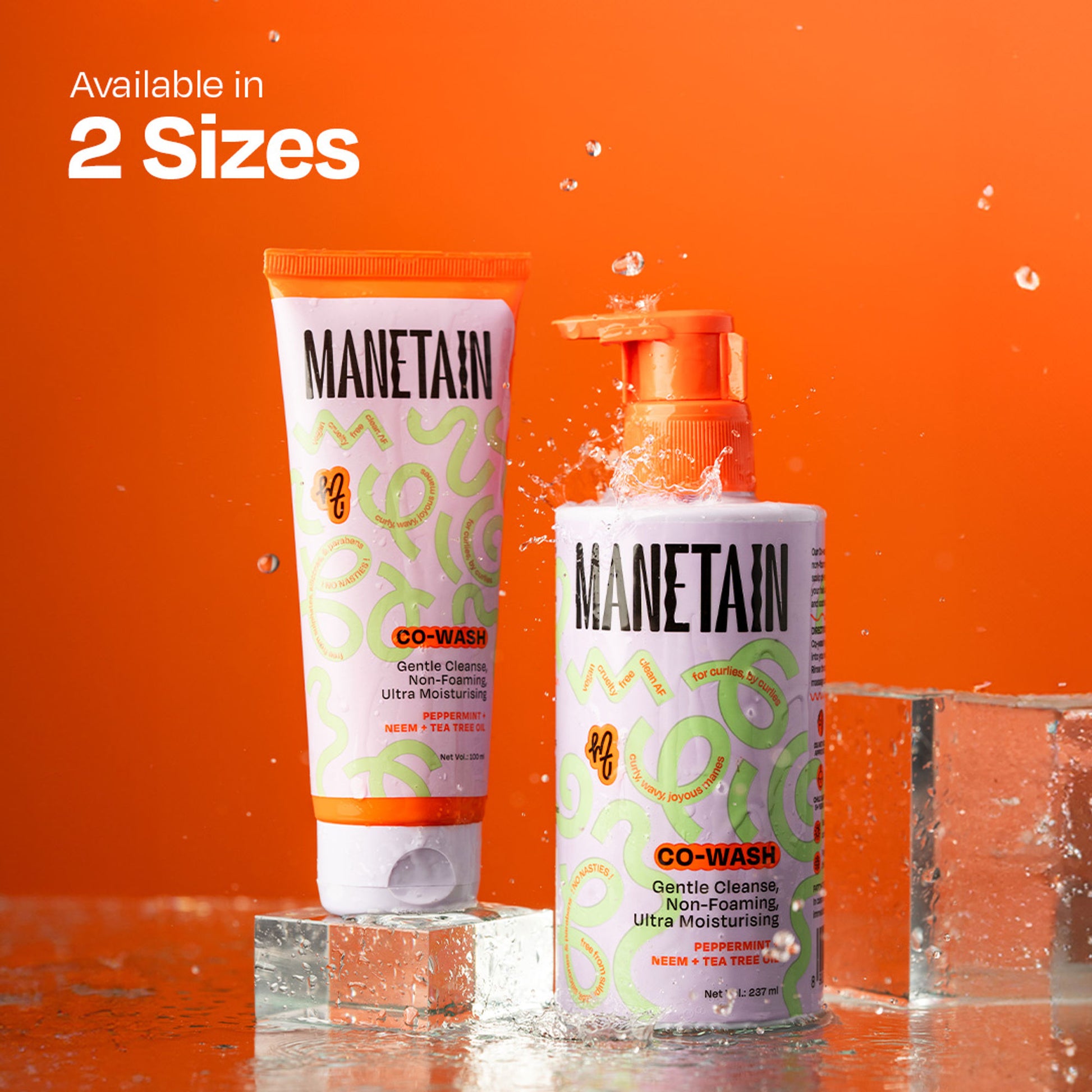 Manetain Co-Wash 2-In-1 Shampoo & Conditioner - Non-Foaming & Sulphate Free - CG Friendly