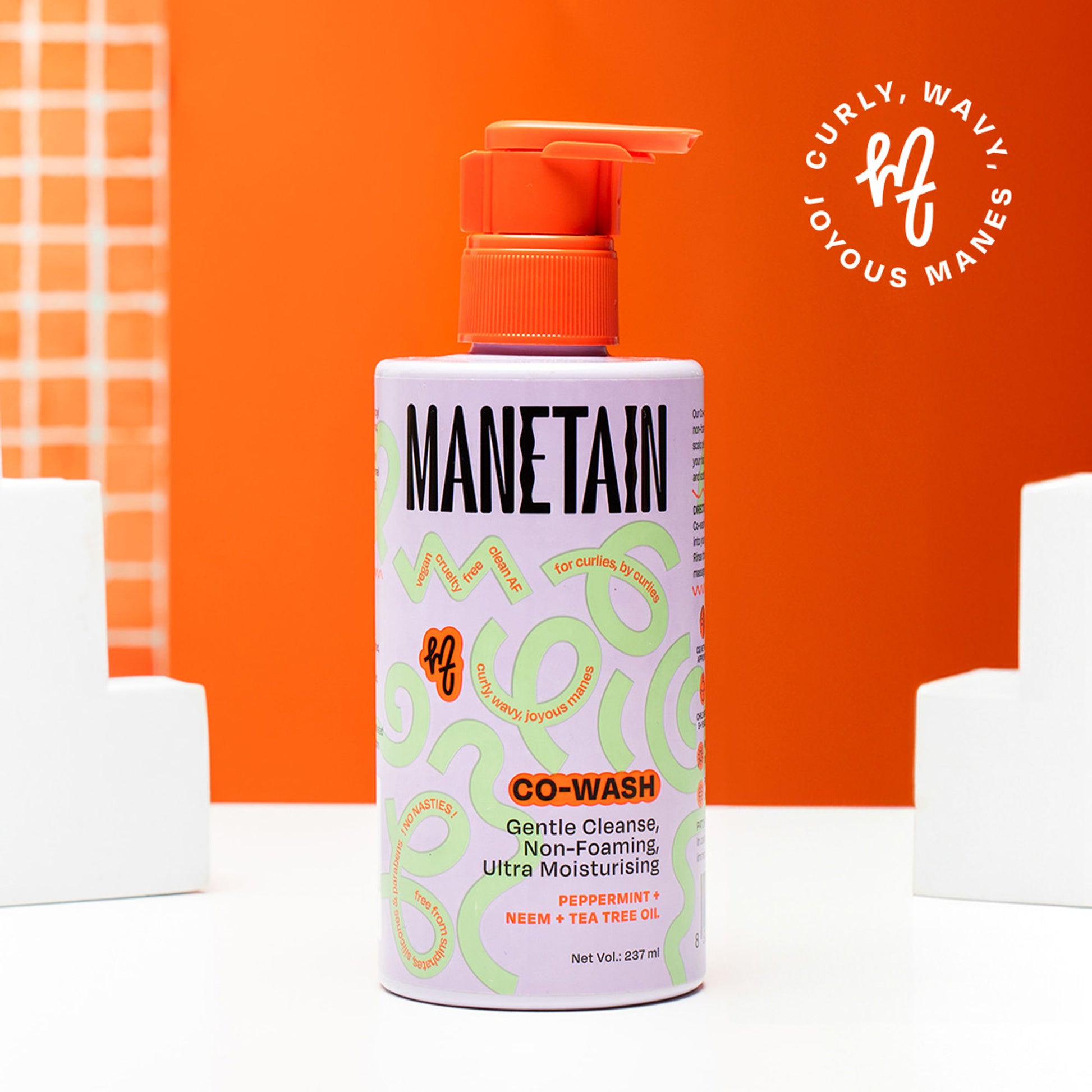 Manetain Co-Wash 2-In-1 Shampoo & Conditioner - Non-Foaming & Sulphate Free - CG Friendly