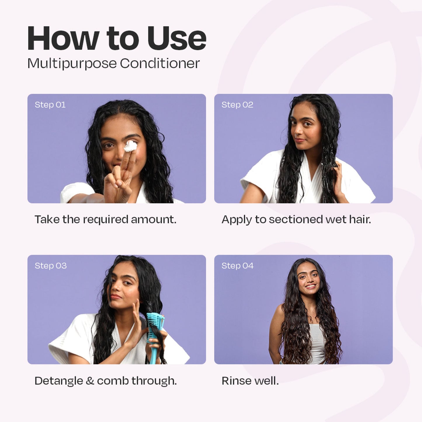 Manetain Multipurpose Hair Conditioner For Curly, Wavy & Frizzy Hair - No Sulphates