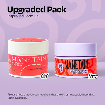 Manetain Multipurpose Hair Conditioner For Curly, Wavy & Frizzy Hair - No Sulphates
