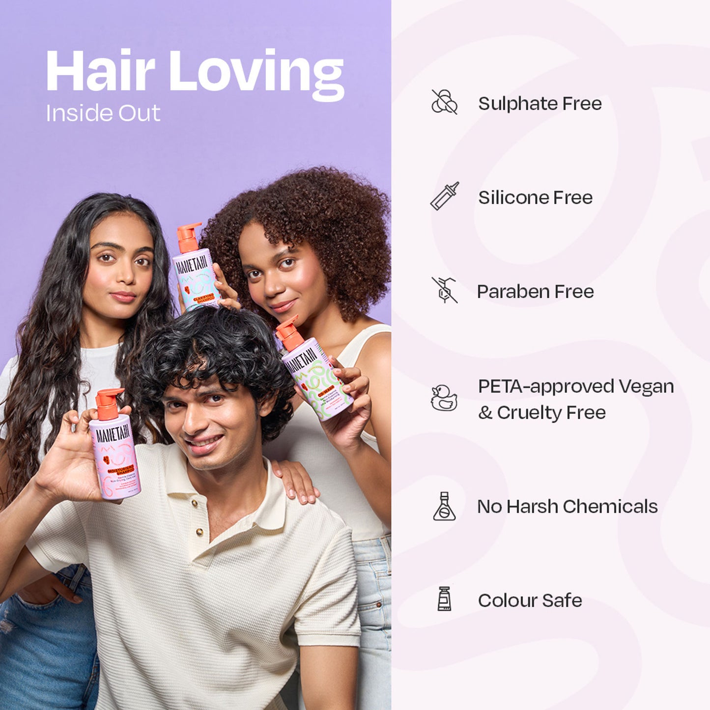 Manetain Clarifying Shampoo - Sulphate & Paraben Free Safe For All Hair Types