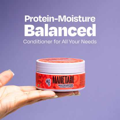 Manetain Multipurpose Hair Conditioner For Curly, Wavy & Frizzy Hair - No Sulphates