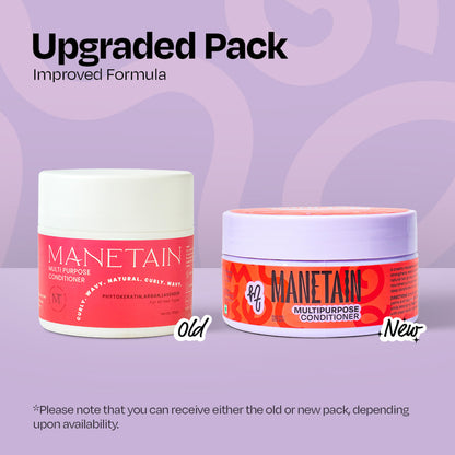 Manetain Multipurpose Hair Conditioner For Curly, Wavy & Frizzy Hair - No Sulphates