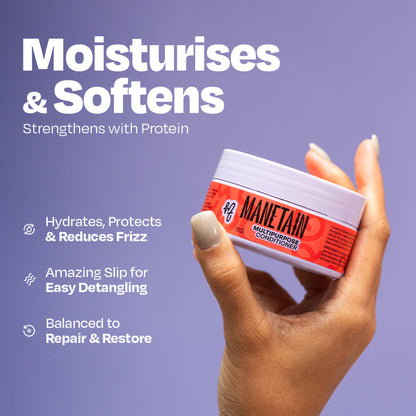 Manetain Multipurpose Hair Conditioner For Curly, Wavy & Frizzy Hair - No Sulphates