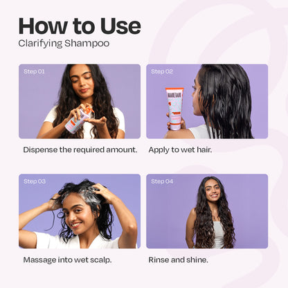 Manetain Clarifying Shampoo - Sulphate & Paraben Free Safe For All Hair Types