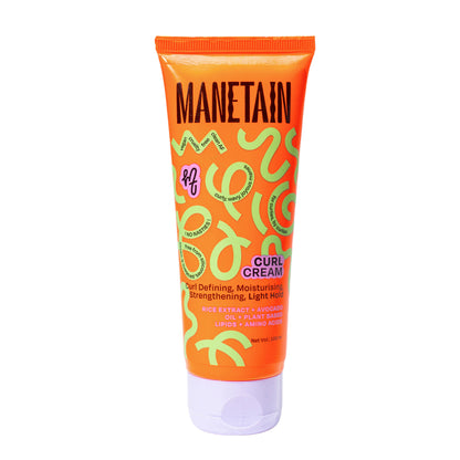Manetain Curl Cream For Curly & Wavy Hair - Hydrating, Frizz Control, Curl Definition & Soft