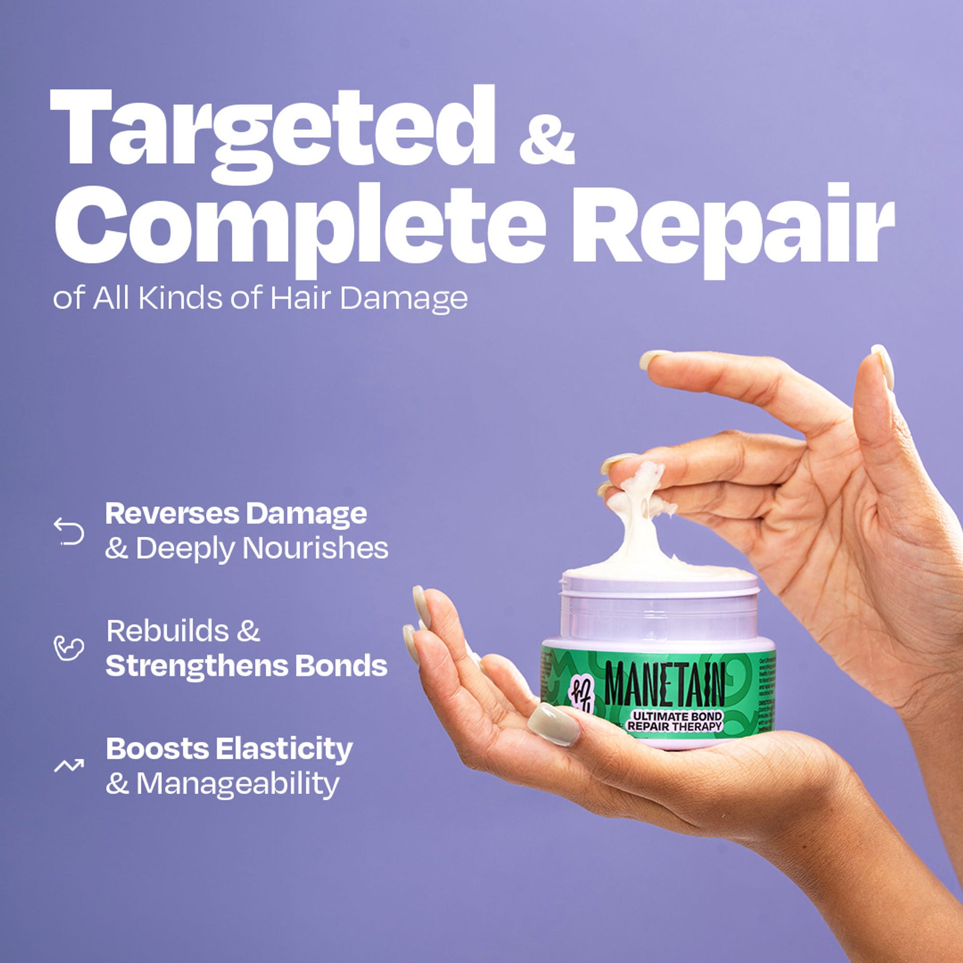 Manetain Ultimate Bond Repair Therapy - Hydrates, Strengthens & Restores Damaged Hair