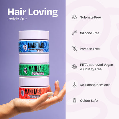 Manetain Ultimate Bond Repair Therapy - Hydrates, Strengthens & Restores Damaged Hair