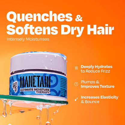 Manetain Ultimate Moisture Therapy - Deep Conditioning For Dry, Frizzy &Thirsty Hair