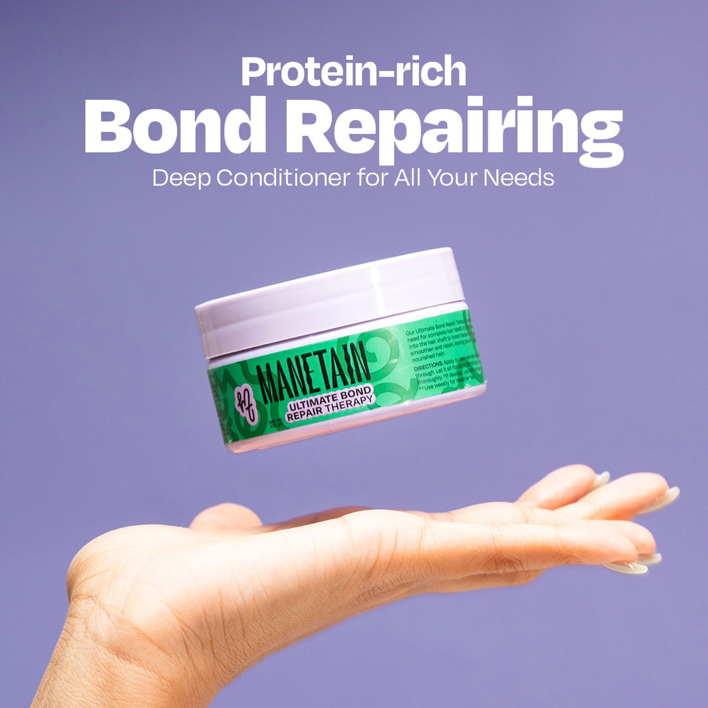 Manetain Ultimate Bond Repair Therapy - Hydrates, Strengthens & Restores Damaged Hair