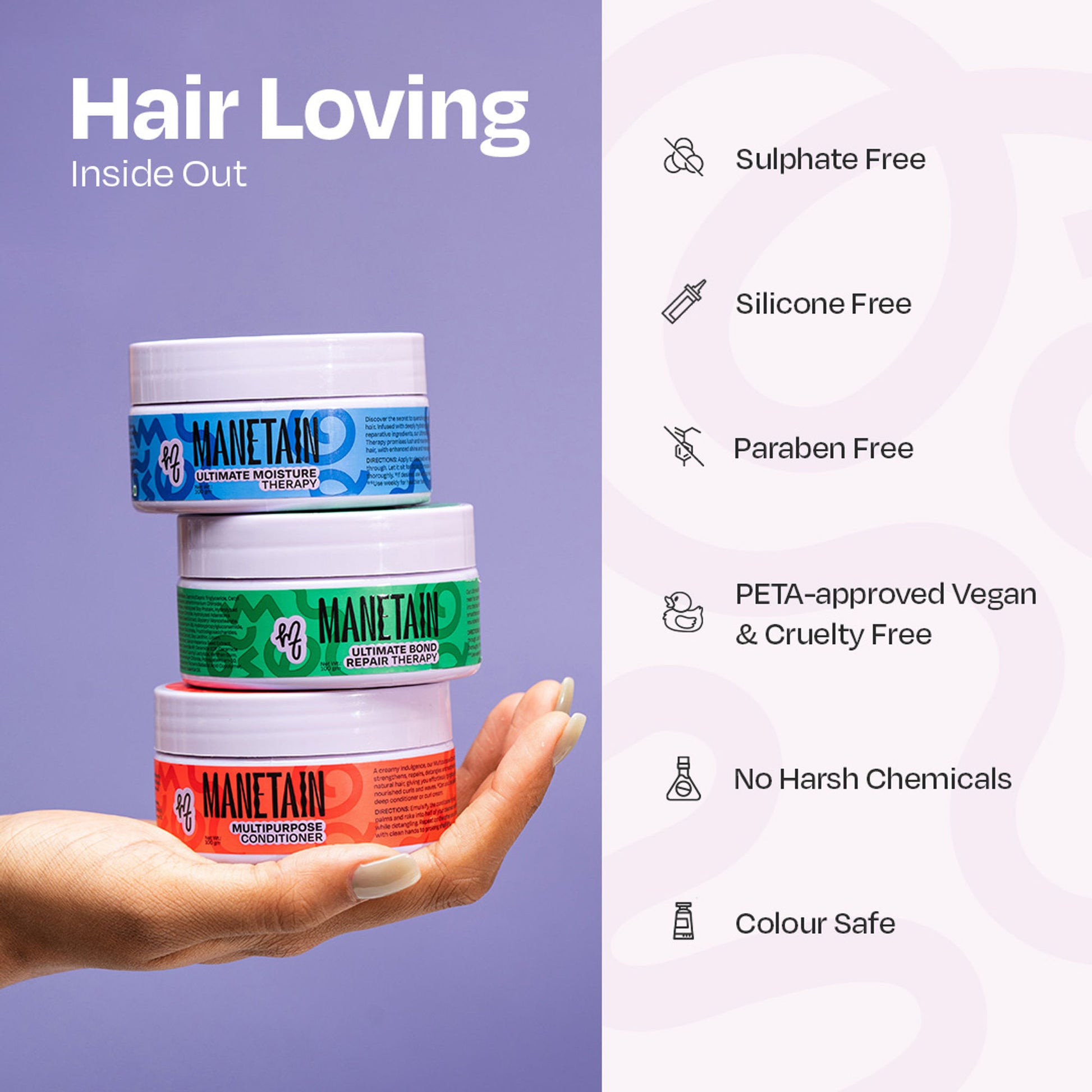 Manetain Ultimate Bond Repair Therapy - Hydrates, Strengthens & Restores Damaged Hair