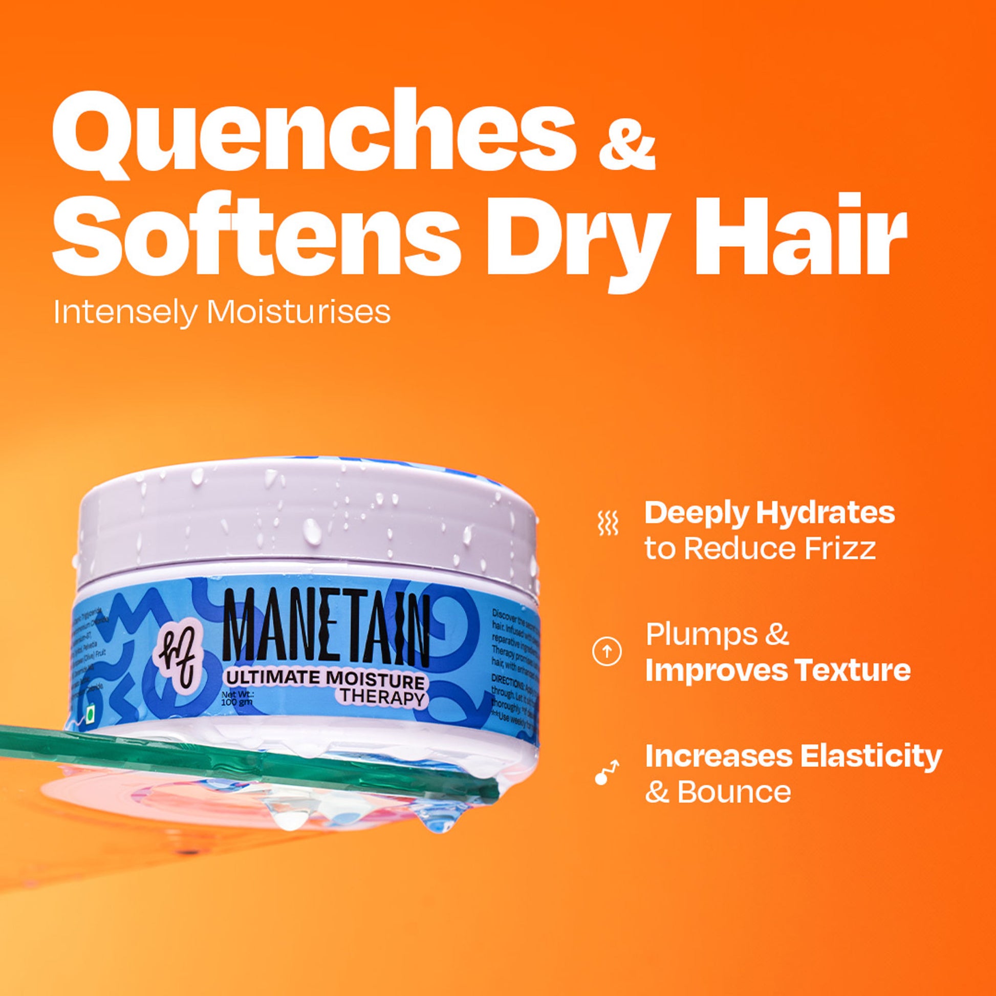 Manetain Ultimate Moisture Therapy - Deep Conditioning For Dry, Frizzy &Thirsty Hair