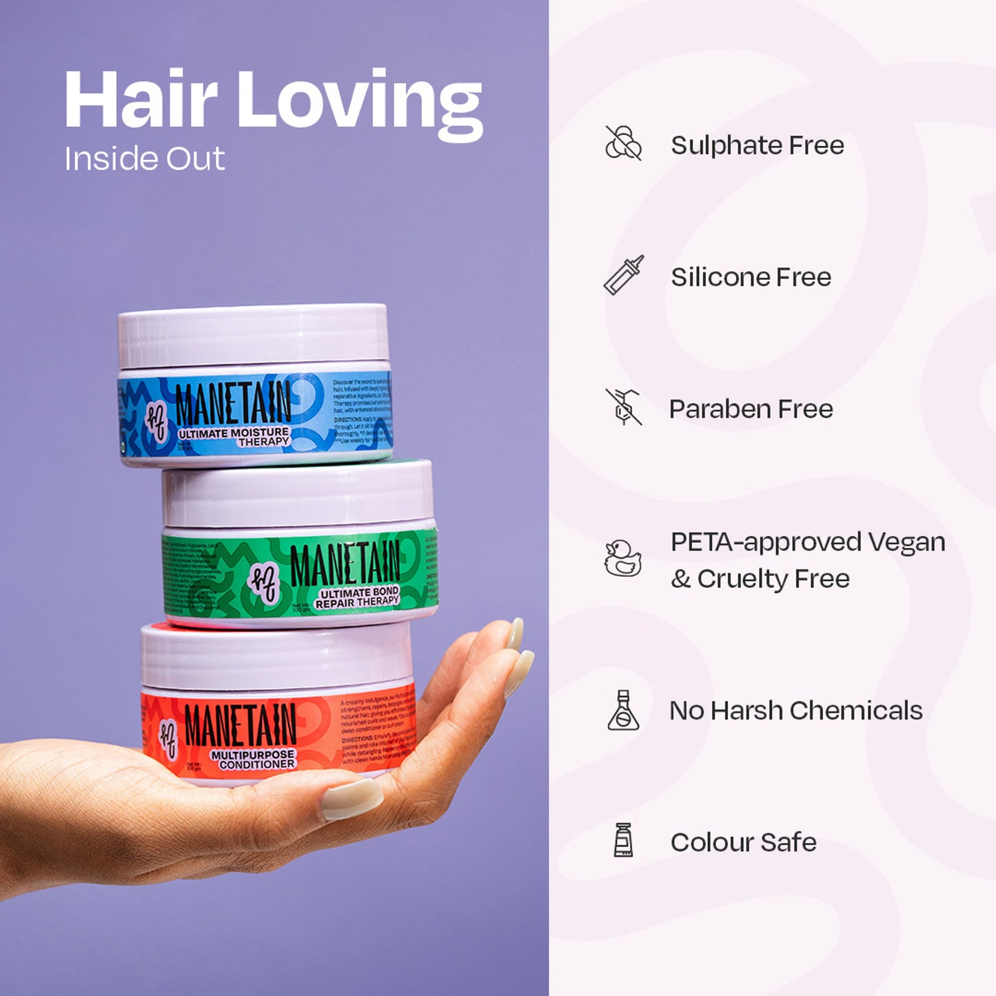 Manetain Ultimate Moisture Therapy - Deep Conditioning For Dry, Frizzy &Thirsty Hair