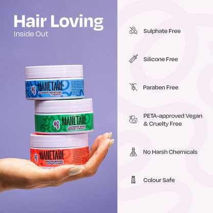 Manetain Ultimate Moisture Therapy - Deep Conditioning For Dry, Frizzy &Thirsty Hair