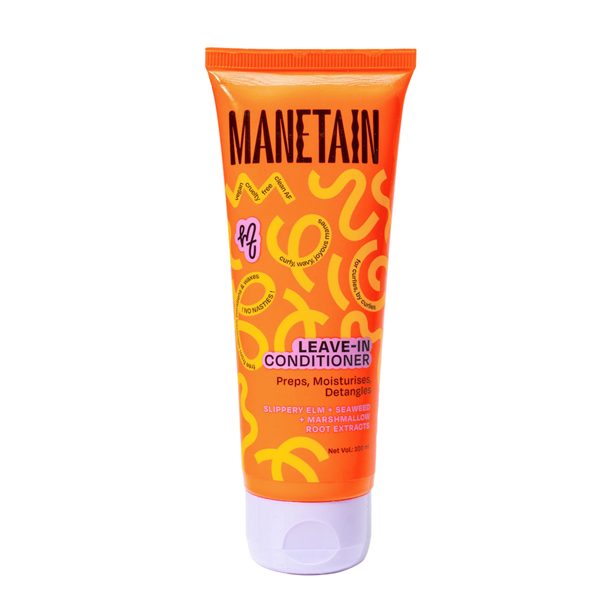 Manetain Leave-In Conditioner For Curly Hair - Lightweight, Moisturizing & Curl-Enhancing