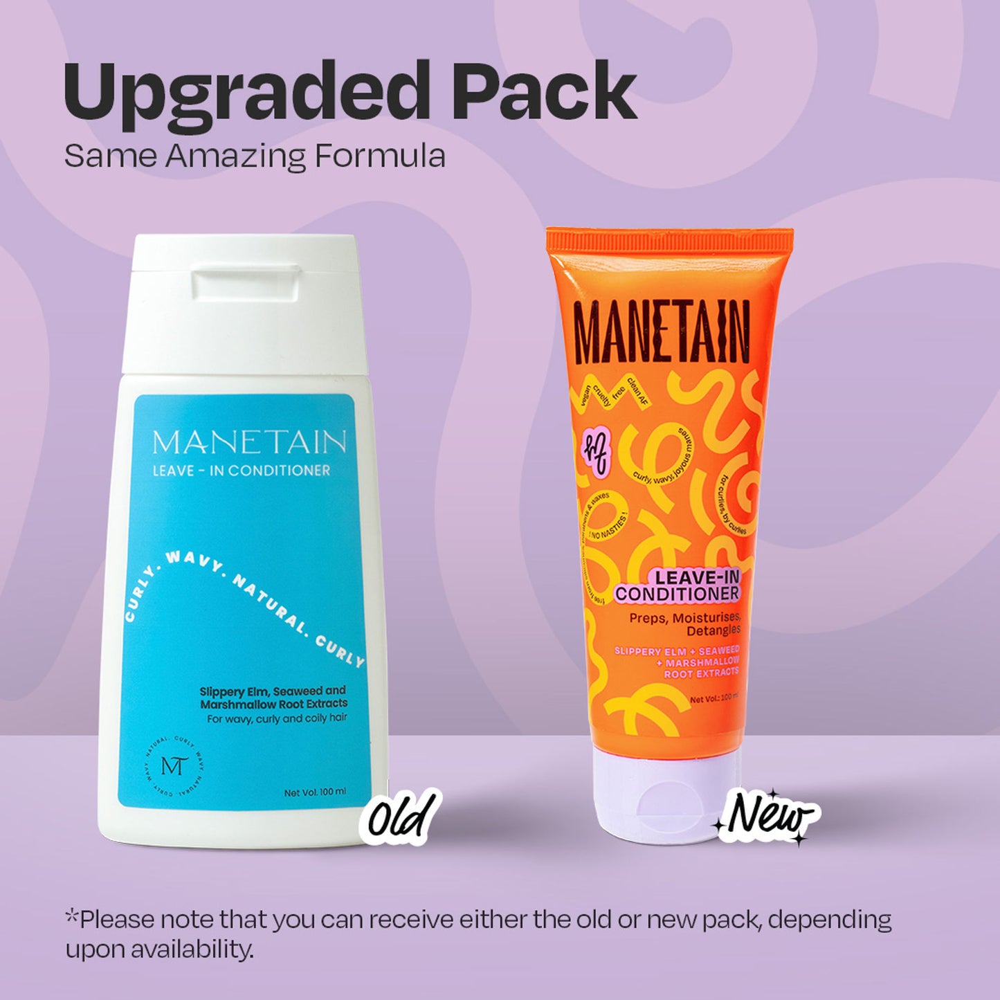 Manetain Leave-In Conditioner For Curly Hair - Lightweight, Moisturizing & Curl-Enhancing