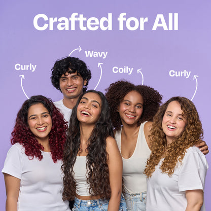 Manetain Curl Cream For Curly & Wavy Hair - Hydrating, Frizz Control, Curl Definition & Soft