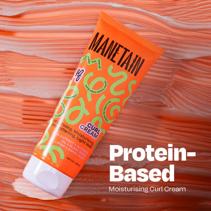 Manetain Curl Cream For Curly & Wavy Hair - Hydrating, Frizz Control, Curl Definition & Soft