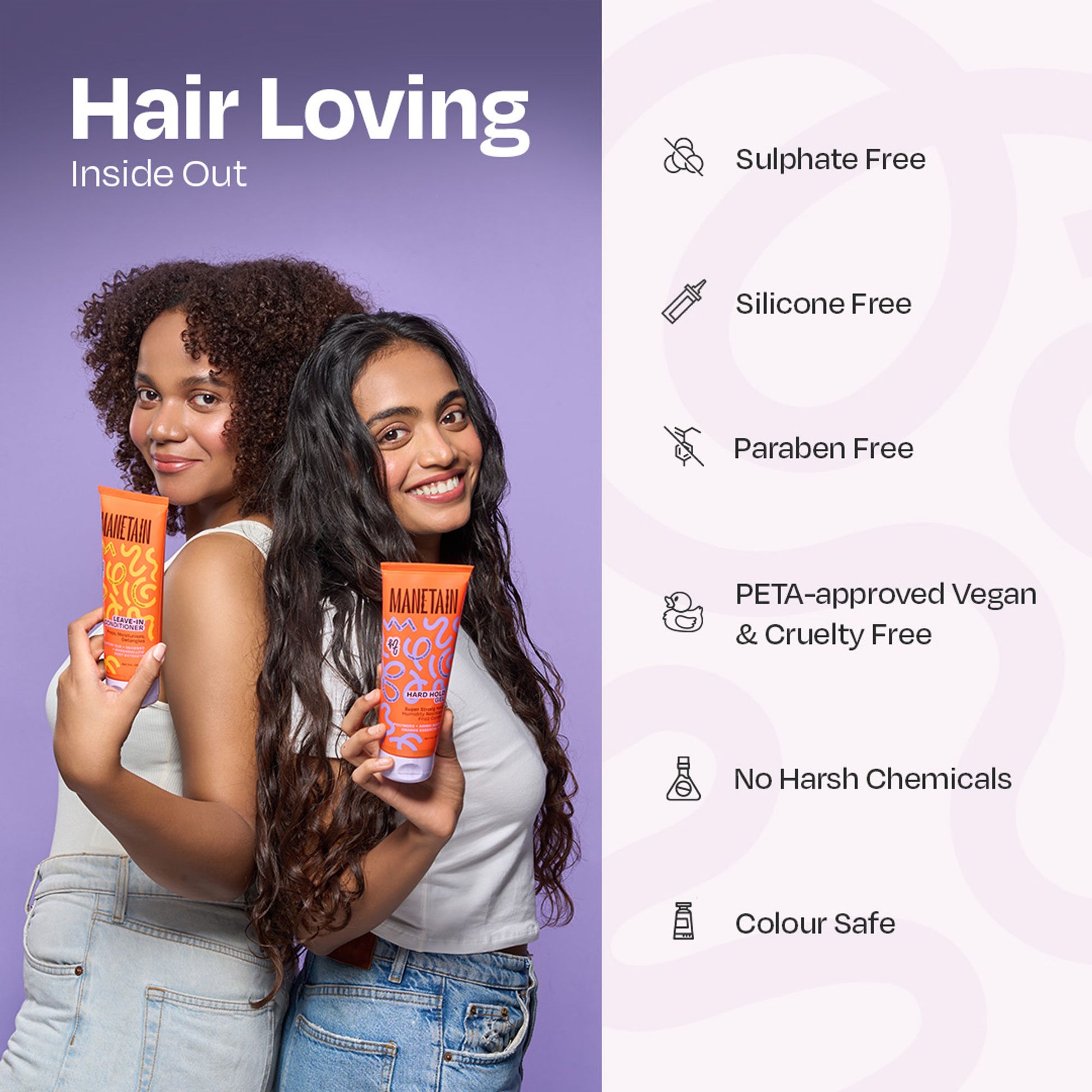 Manetain Leave-In Conditioner For Curly Hair - Lightweight, Moisturizing & Curl-Enhancing