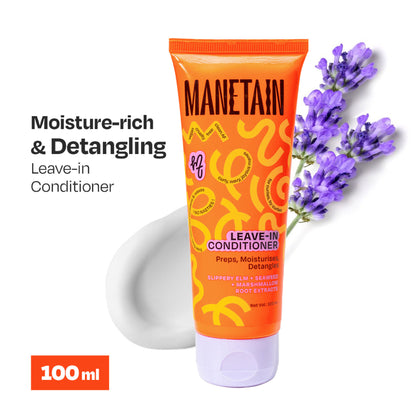 Manetain Leave-In Conditioner For Curly Hair - Lightweight, Moisturizing & Curl-Enhancing